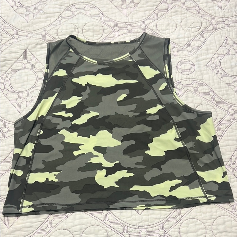Lululemon Camou Crop Sculpt Tank